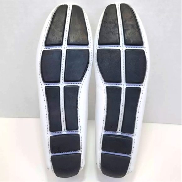 Massimo Mätteo Penny Keeper Loafers White Leather Women's 6.5B NIB MM-3178 - Picture 13 of 15